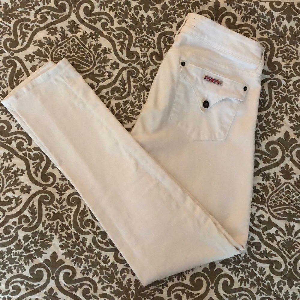 White Hudson skinny jeans